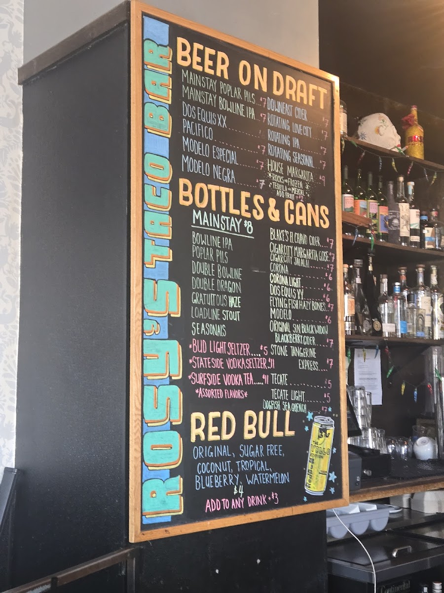 Rosy's Taco Bar Menu - Image 4